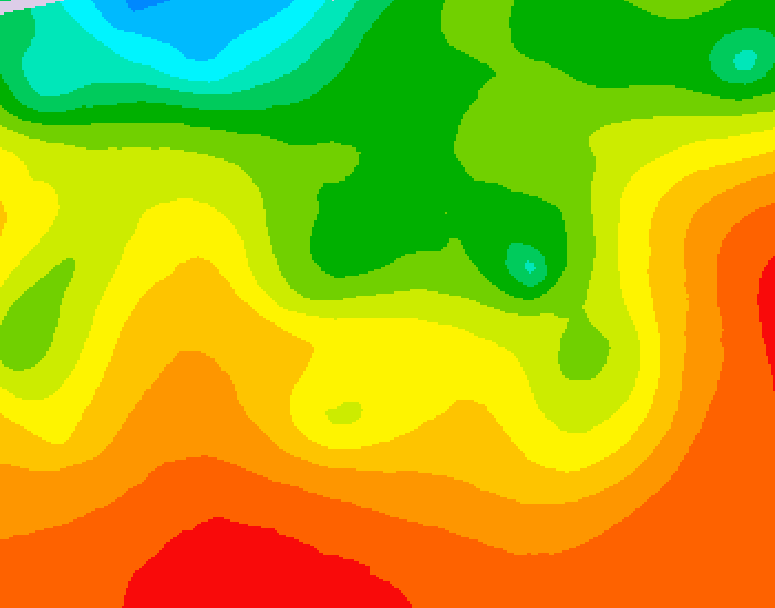 GDPS 500 millibar geopotential height 078 hour forecast chart for Canada based on 2026/08/22 1200Z data