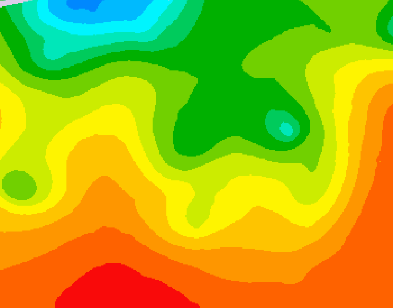 GDPS 500 millibar geopotential height 090 hour forecast chart for Canada based on 2026/08/22 1200Z data