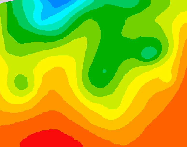 GDPS 500 millibar geopotential height 114 hour forecast chart for Canada based on 2026/08/22 1200Z data
