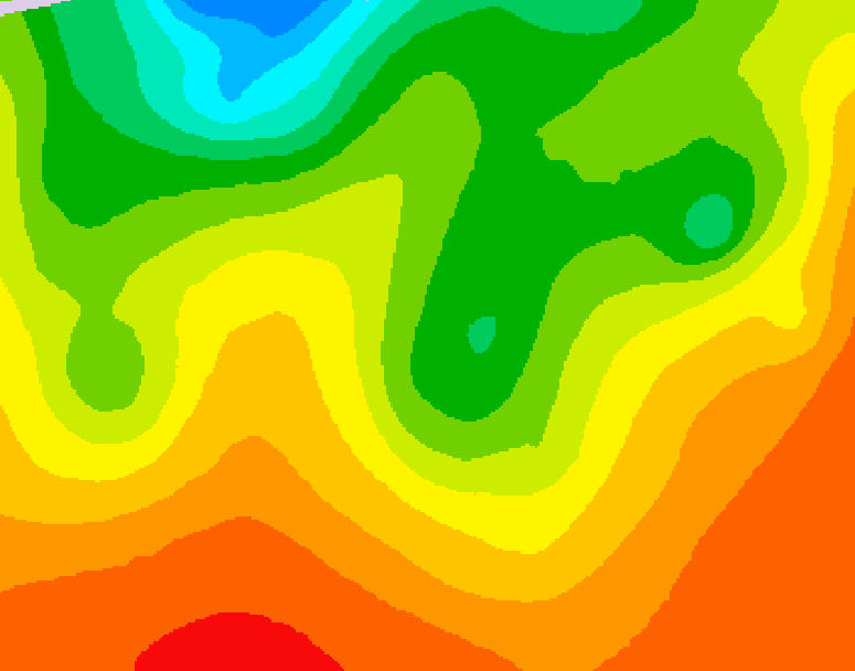 GDPS 500 millibar geopotential height 120 hour forecast chart for Canada based on 2026/08/22 1200Z data