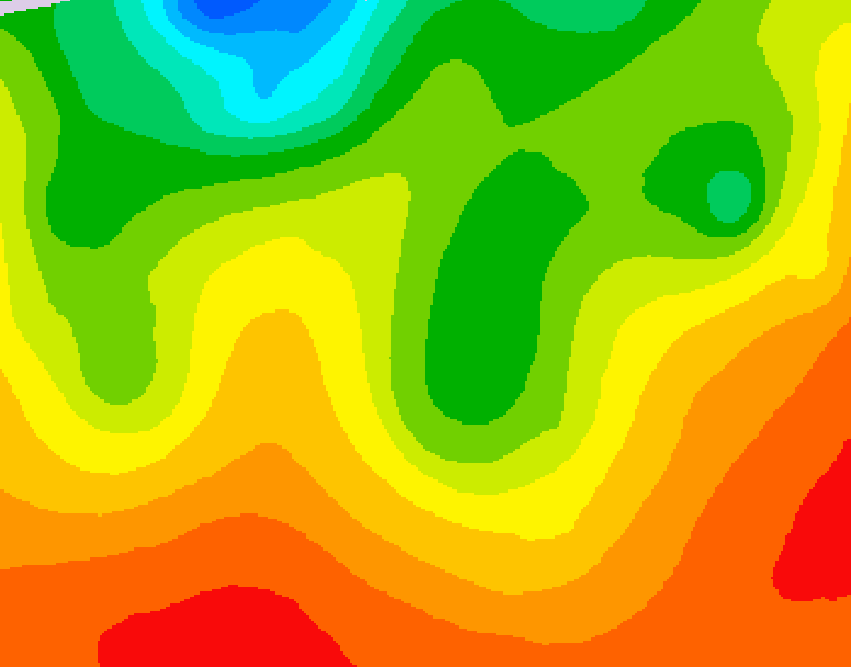 GDPS 500 millibar geopotential height 126 hour forecast chart for Canada based on 2026/08/22 1200Z data