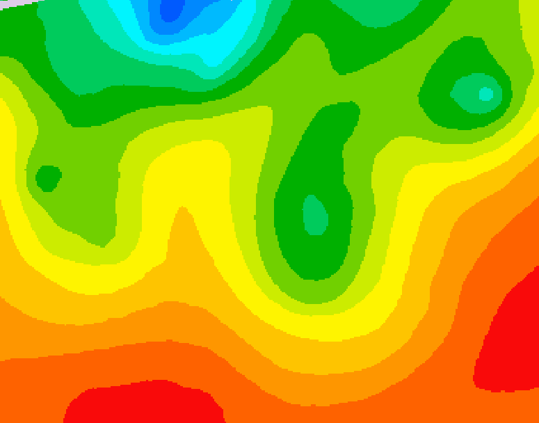 GDPS 500 millibar geopotential height 138 hour forecast chart for Canada based on 2026/08/22 1200Z data