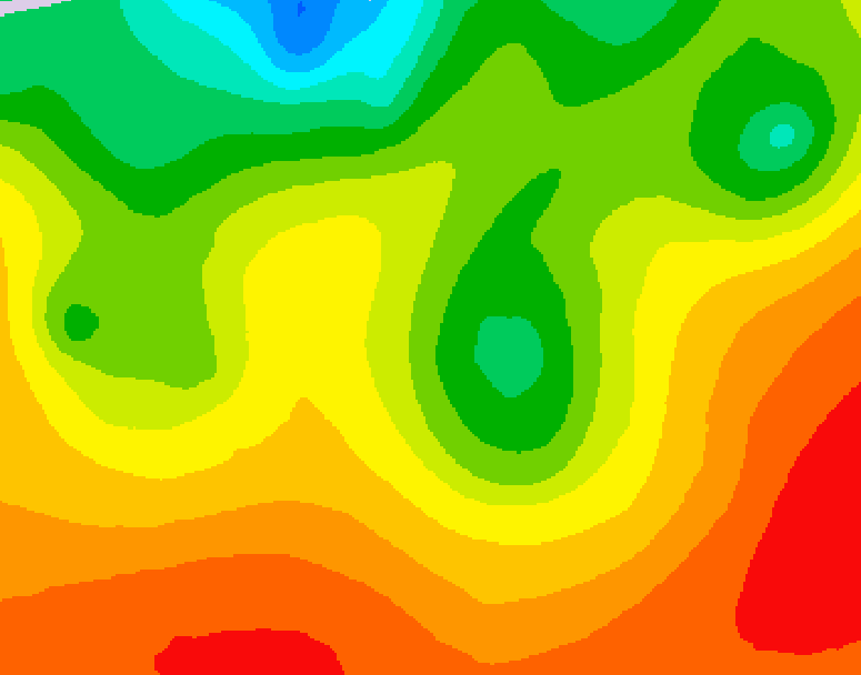GDPS 500 millibar geopotential height 144 hour forecast chart for Canada based on 2026/08/22 1200Z data