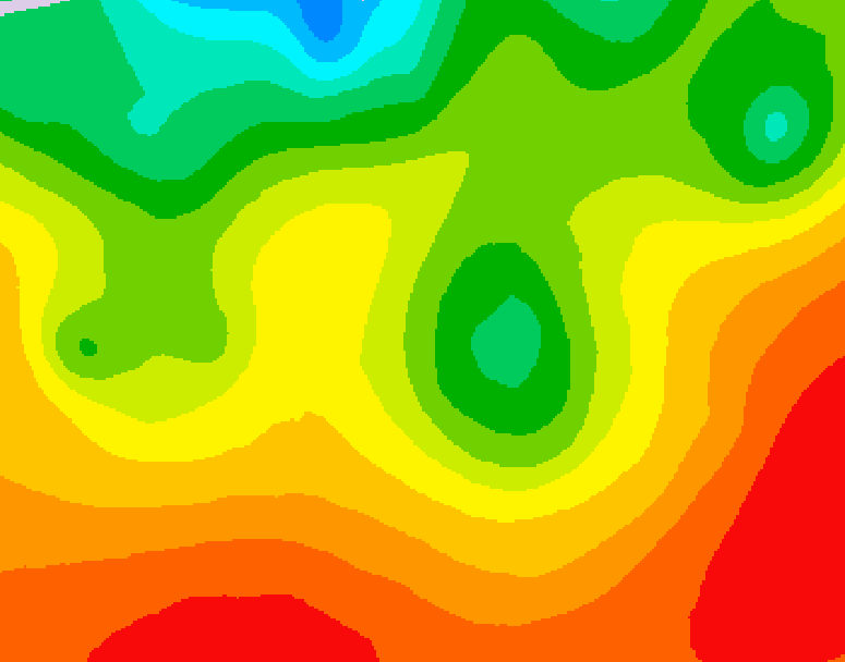 GDPS 500 millibar geopotential height 150 hour forecast chart for Canada based on 2026/08/22 1200Z data
