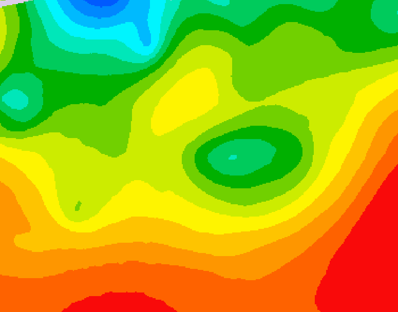 GDPS 500 millibar geopotential height 180 hour forecast chart for Canada based on 2026/08/22 1200Z data