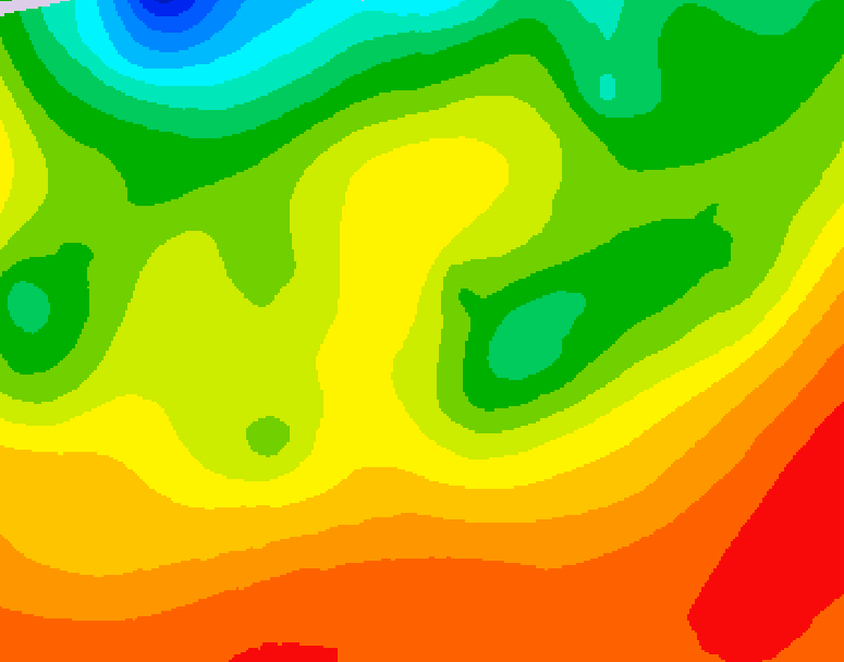 GDPS 500 millibar geopotential height 204 hour forecast chart for Canada based on 2026/08/22 1200Z data