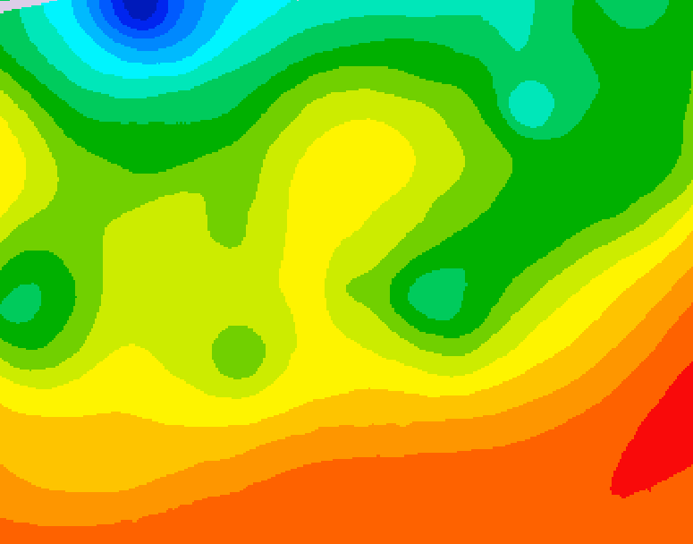 GDPS 500 millibar geopotential height 216 hour forecast chart for Canada based on 2026/08/22 1200Z data