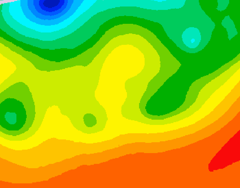 GDPS 500 millibar geopotential height 228 hour forecast chart for Canada based on 2026/08/22 1200Z data