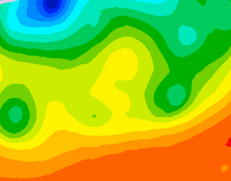 GDPS 500 millibar geopotential height 240 hour forecast chart for Canada based on 2026/08/22 1200Z data
