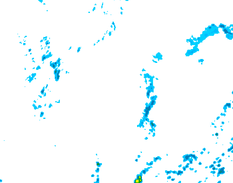 GDPS precipitation 132 hour forecast chart for Canada based on 2026/08/22 0000Z data