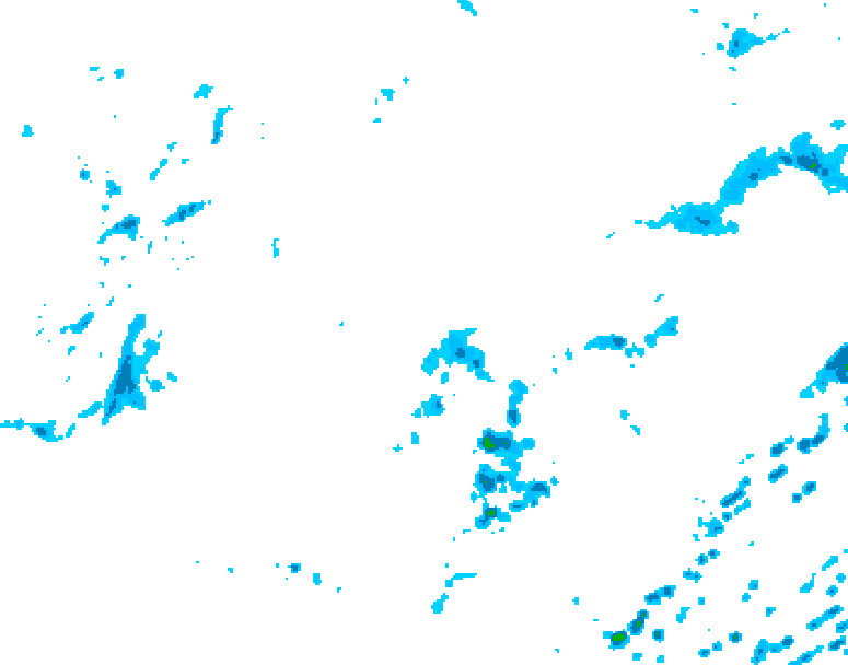 GDPS precipitation 228 hour forecast chart for Canada based on 2026/08/22 0000Z data