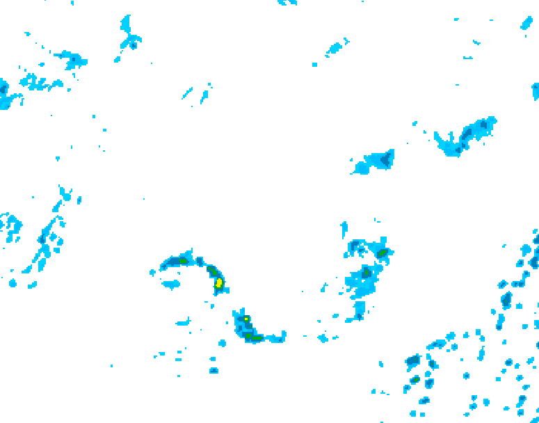 GDPS precipitation 210 hour forecast chart for Canada based on 2026/08/22 1200Z data