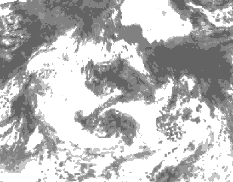 GDPS total cloud 084 hour forecast chart for Canada based on 2026/08/22 1200Z data