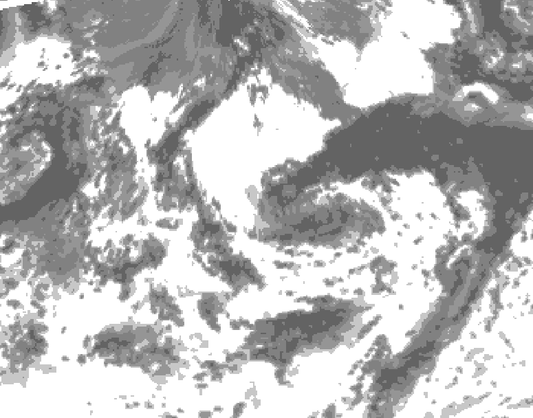 GDPS total cloud 186 hour forecast chart for Canada based on 2026/08/22 1200Z data