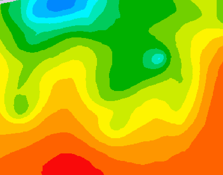 GDPS 500 millibar geopotential height 084 hour forecast chart for Canada based on 2026/08/23 0000Z data