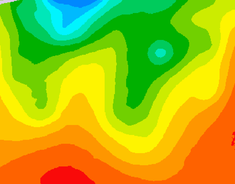 GDPS 500 millibar geopotential height 108 hour forecast chart for Canada based on 2026/08/23 0000Z data