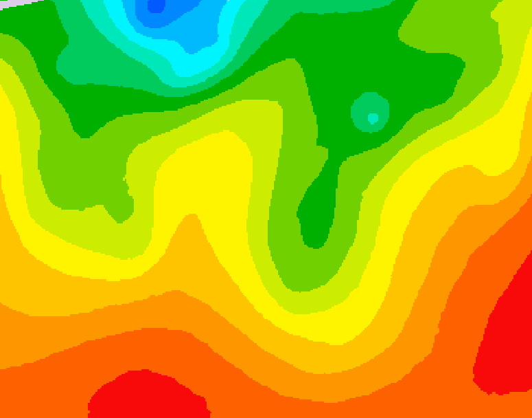 GDPS 500 millibar geopotential height 120 hour forecast chart for Canada based on 2026/08/23 0000Z data