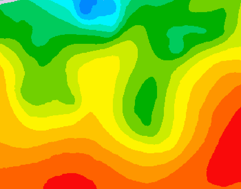 GDPS 500 millibar geopotential height 132 hour forecast chart for Canada based on 2026/08/23 0000Z data