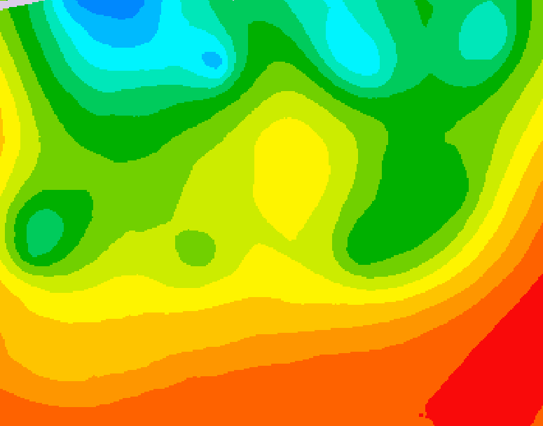 GDPS 500 millibar geopotential height 192 hour forecast chart for Canada based on 2026/08/23 0000Z data