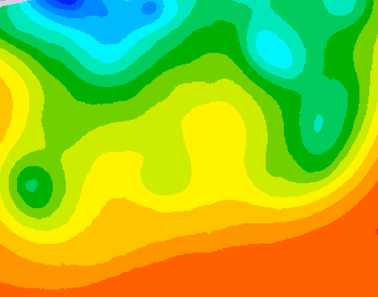 GDPS 500 millibar geopotential height 216 hour forecast chart for Canada based on 2026/08/23 0000Z data