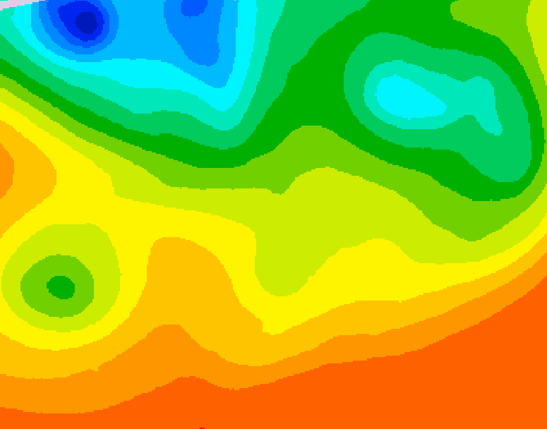 GDPS 500 millibar geopotential height 240 hour forecast chart for Canada based on 2026/08/23 0000Z data
