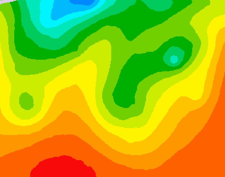 GDPS 500 millibar geopotential height 090 hour forecast chart for Canada based on 2026/08/23 1200Z data