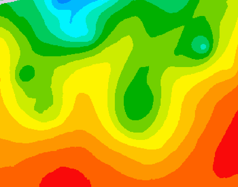 GDPS 500 millibar geopotential height 108 hour forecast chart for Canada based on 2026/08/23 1200Z data