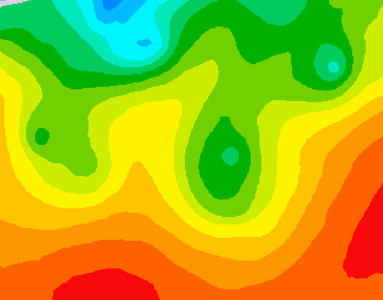 GDPS 500 millibar geopotential height 114 hour forecast chart for Canada based on 2026/08/23 1200Z data