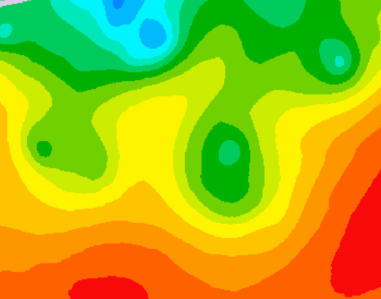 GDPS 500 millibar geopotential height 120 hour forecast chart for Canada based on 2026/08/23 1200Z data