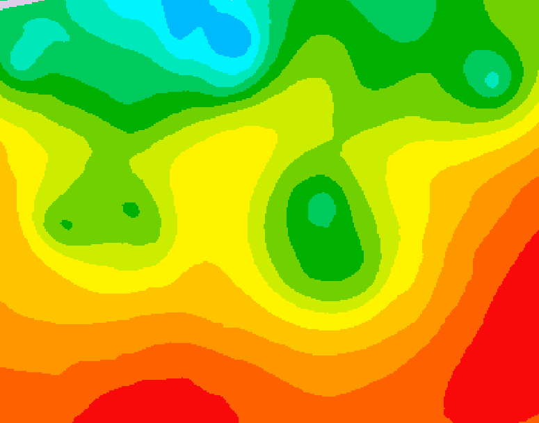 GDPS 500 millibar geopotential height 126 hour forecast chart for Canada based on 2026/08/23 1200Z data