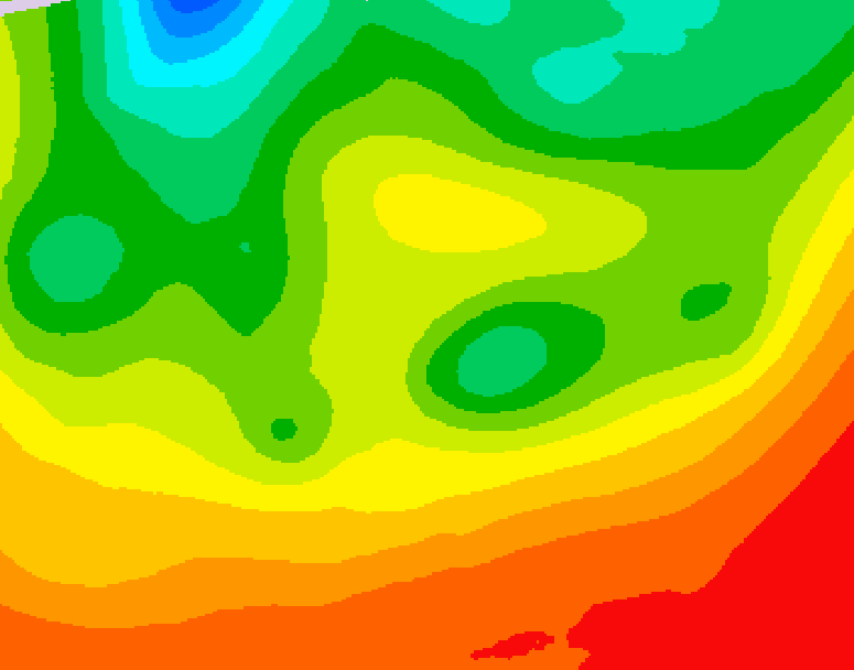 GDPS 500 millibar geopotential height 174 hour forecast chart for Canada based on 2026/08/23 1200Z data