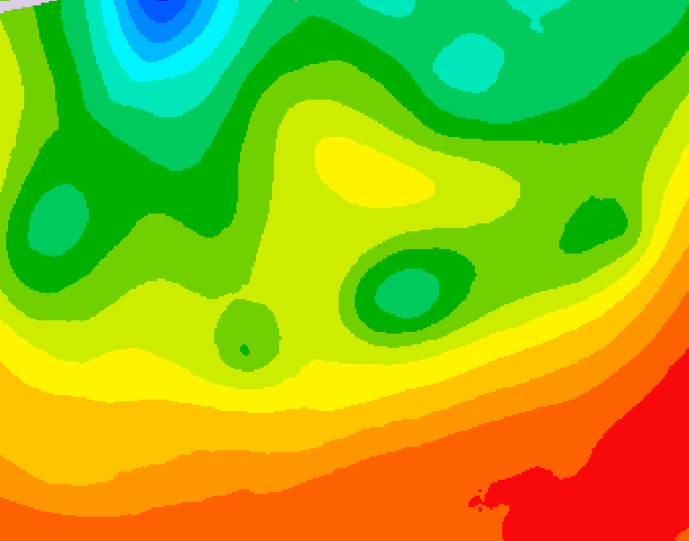 GDPS 500 millibar geopotential height 180 hour forecast chart for Canada based on 2026/08/23 1200Z data