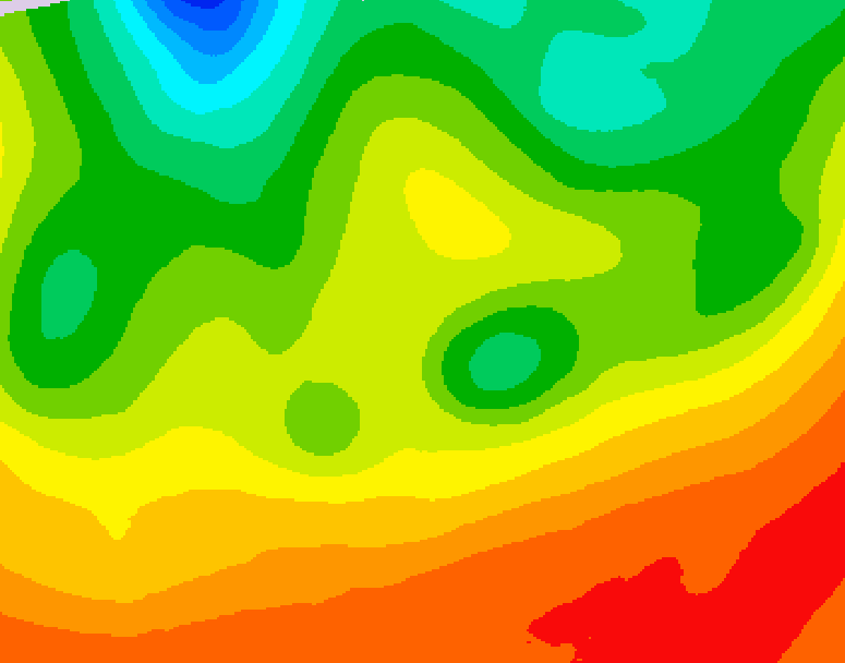 GDPS 500 millibar geopotential height 186 hour forecast chart for Canada based on 2026/08/23 1200Z data