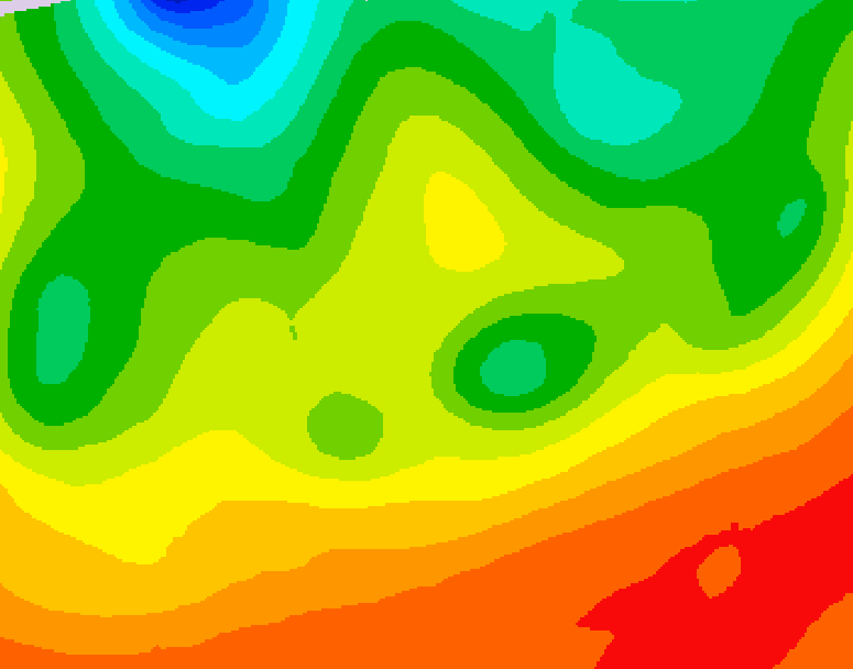 GDPS 500 millibar geopotential height 192 hour forecast chart for Canada based on 2026/08/23 1200Z data