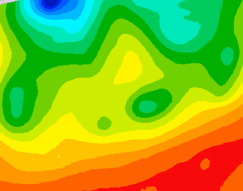 GDPS 500 millibar geopotential height 198 hour forecast chart for Canada based on 2026/08/23 1200Z data