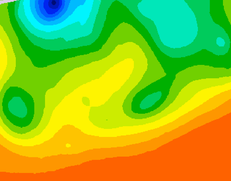 GDPS 500 millibar geopotential height 210 hour forecast chart for Canada based on 2026/08/23 1200Z data
