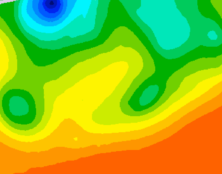 GDPS 500 millibar geopotential height 216 hour forecast chart for Canada based on 2026/08/23 1200Z data