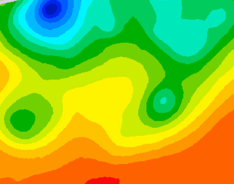 GDPS 500 millibar geopotential height 234 hour forecast chart for Canada based on 2026/08/23 1200Z data