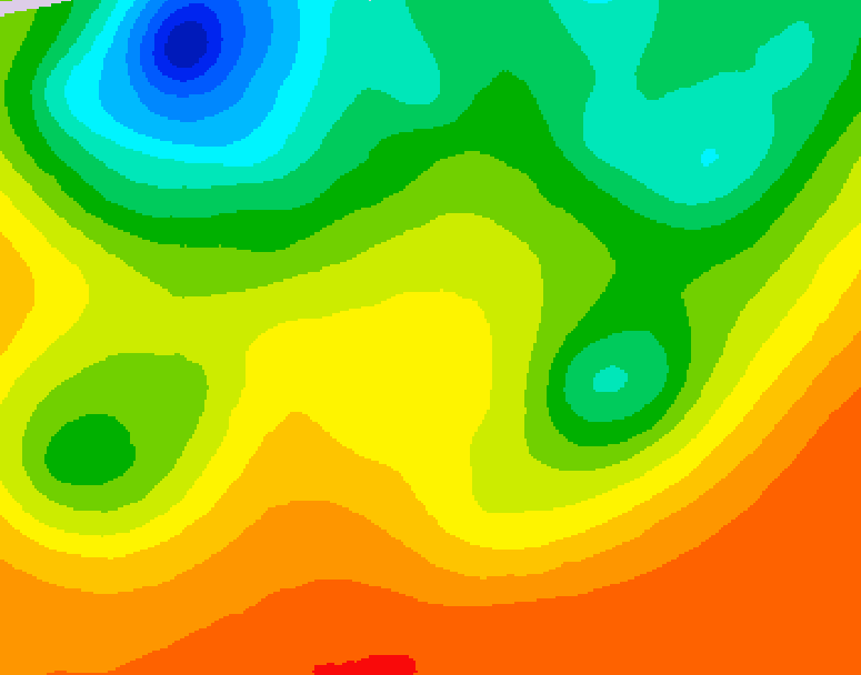 GDPS 500 millibar geopotential height 240 hour forecast chart for Canada based on 2026/08/23 1200Z data