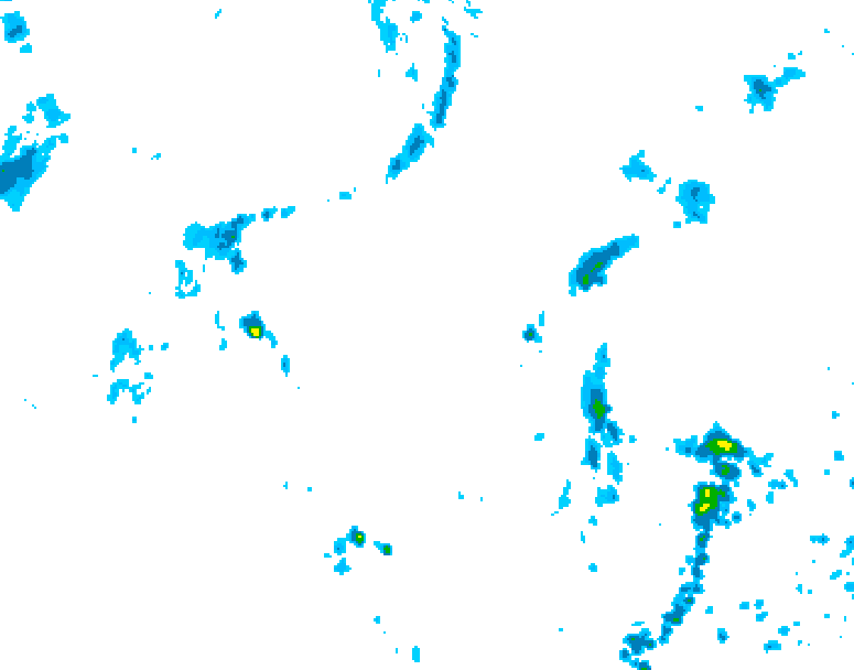 GDPS precipitation 132 hour forecast chart for Canada based on 2026/08/23 0000Z data