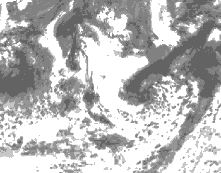 GDPS total cloud 168 hour forecast chart for Canada based on 2026/08/23 0000Z data