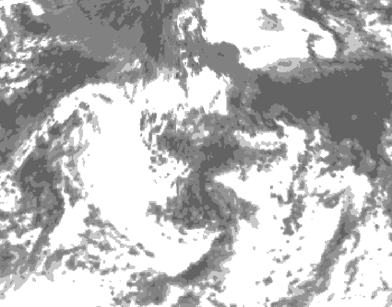 GDPS total cloud 066 hour forecast chart for Canada based on 2026/08/23 1200Z data