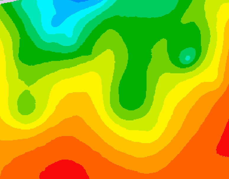 GDPS 500 millibar geopotential height 084 hour forecast chart for Canada based on 2026/08/24 0000Z data