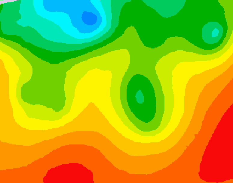 GDPS 500 millibar geopotential height 108 hour forecast chart for Canada based on 2026/08/24 0000Z data