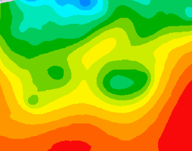 GDPS 500 millibar geopotential height 132 hour forecast chart for Canada based on 2026/08/24 0000Z data