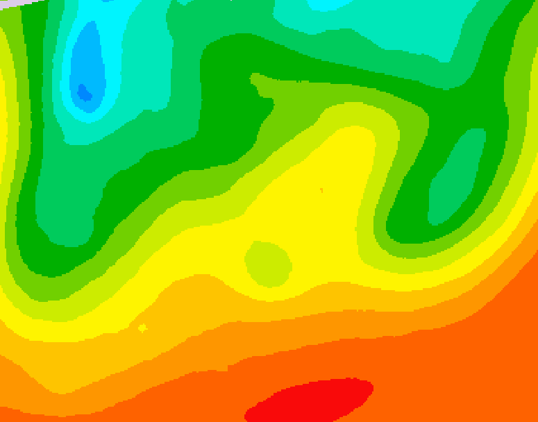 GDPS 500 millibar geopotential height 192 hour forecast chart for Canada based on 2026/08/24 0000Z data
