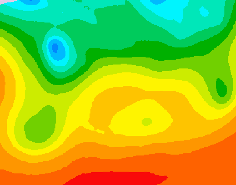 GDPS 500 millibar geopotential height 234 hour forecast chart for Canada based on 2026/08/24 0000Z data