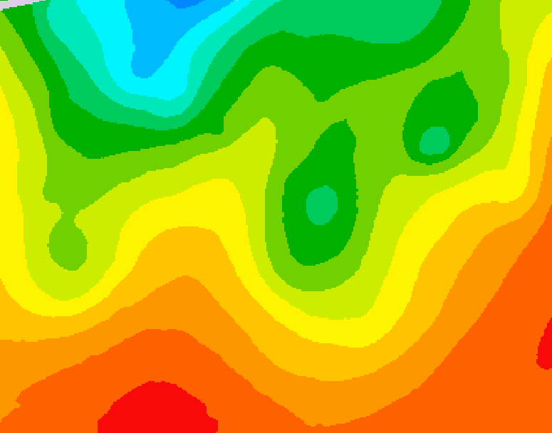GDPS 500 millibar geopotential height 072 hour forecast chart for Canada based on 2026/08/24 1200Z data