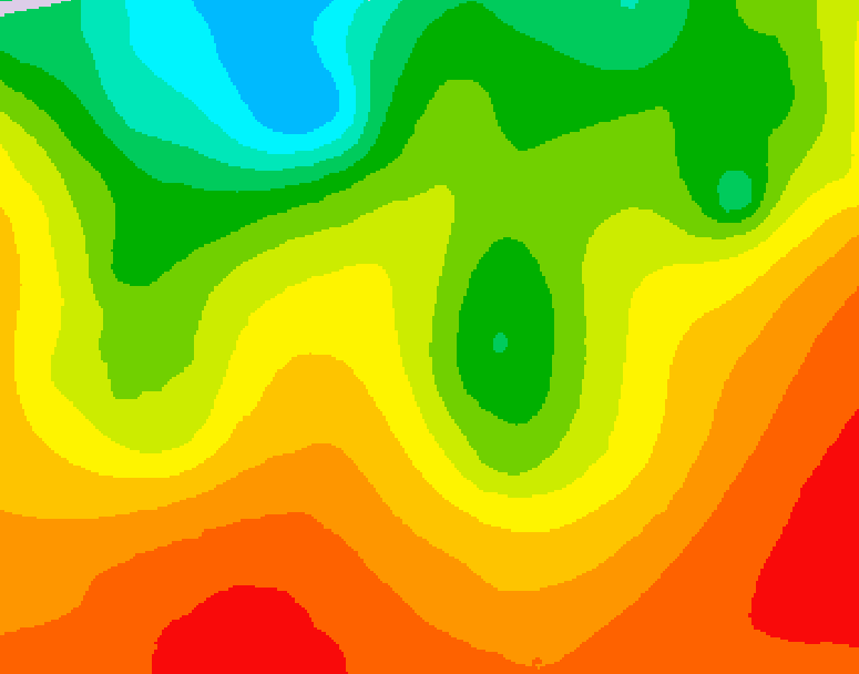 GDPS 500 millibar geopotential height 084 hour forecast chart for Canada based on 2026/08/24 1200Z data