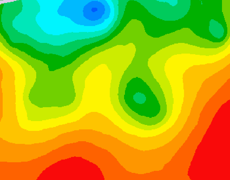 GDPS 500 millibar geopotential height 102 hour forecast chart for Canada based on 2026/08/24 1200Z data